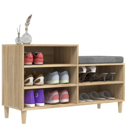 Armoire à chaussures Chêne sonoma 102x36x60cm Bois d'ingénierie