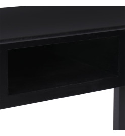 Buffet Noir 108x45x76 cm Bois de Paulownia massif