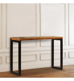 Table console 120x35x76 cm Bois de récupération solide et acier