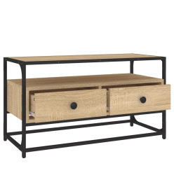 Meuble TV chêne sonoma 80x35x45 cm bois d'ingénierie