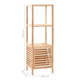 Armoire de salle de bain Bois de noyer 39,5x35,5x123 cm