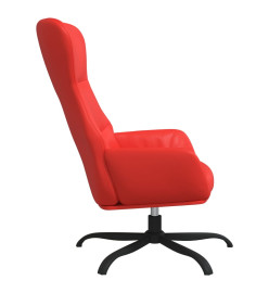 Chaise de relaxation Rouge Similicuir