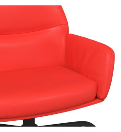 Chaise de relaxation Rouge Similicuir