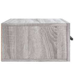 Table de chevet murale sonoma gris 35x35x20 cm