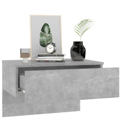 Tables de chevet murales 2 pcs Gris béton