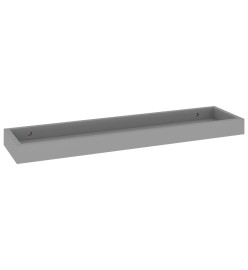 Étagères murales Loggia 4 pcs Gris 60x15x4 cm MDF