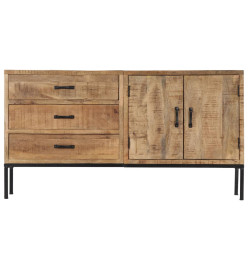 Buffet 140x35x75 cm Bois de manguier massif