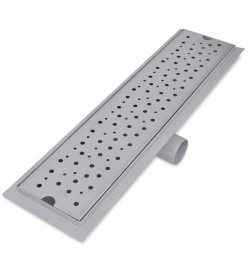 Drain de douche linéaire 2 pcs 530 x 140 mm Acier inoxydable