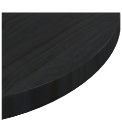 Dessus de table Noir Ø50x2,5 cm Bois de pin massif