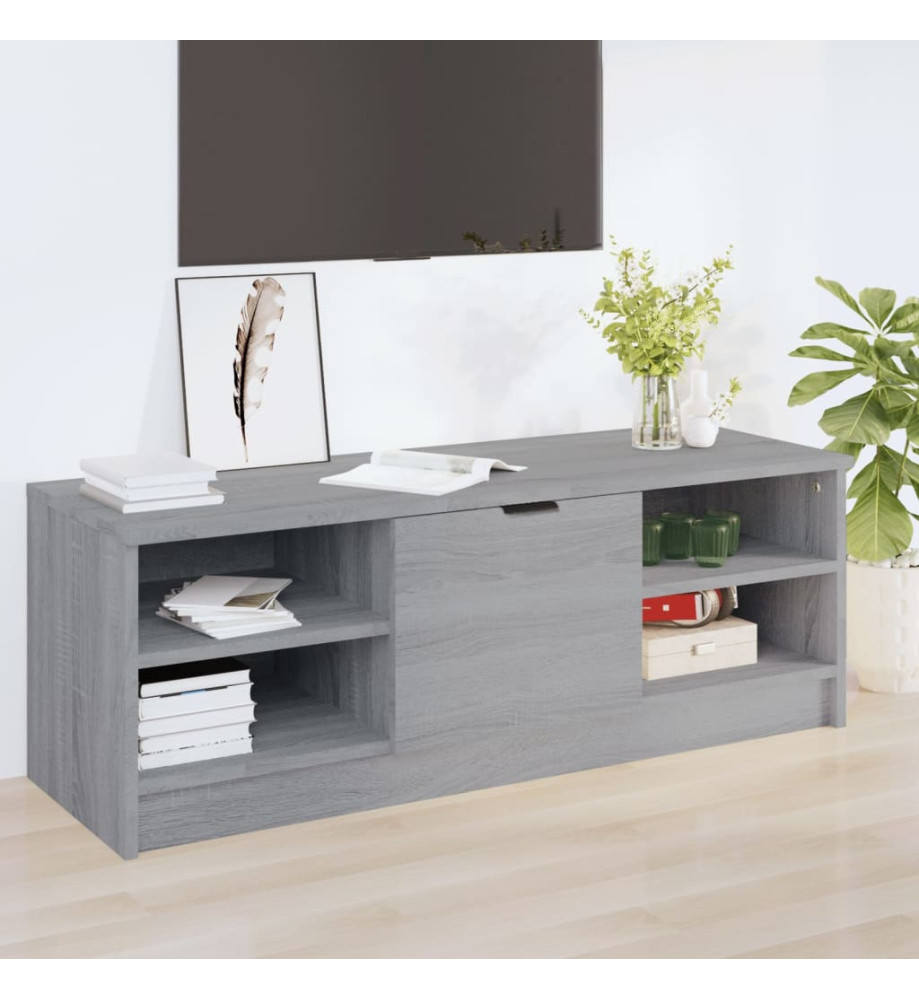 Meuble TV Sonoma gris 102x35,5x36,5 cm Bois d'ingénierie