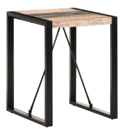 Table de salle à manger 60x60x75 cm Bois de récupération solide