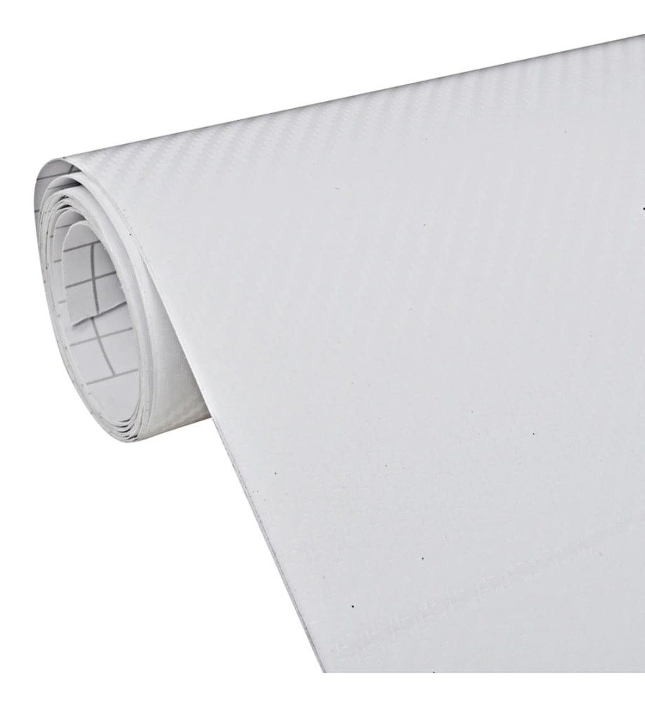 Films 3D de voiture 2 pcs Blanc 100x150 cm