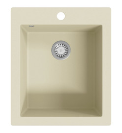 Évier de cuisine Granit Seul lavabo Beige