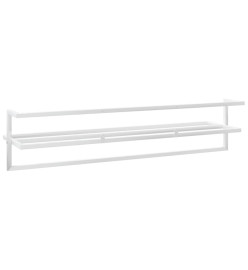 Porte-serviettes Blanc 95x25x22 cm Fer