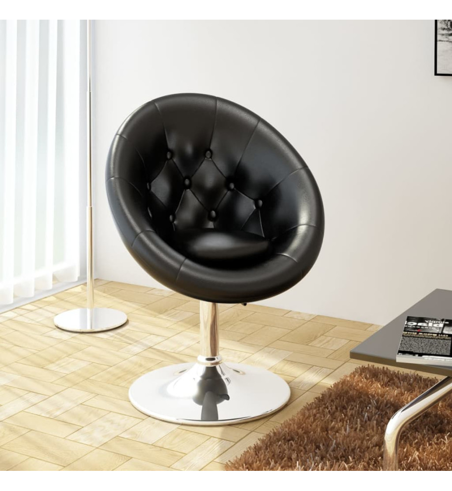 Chaise de bar Noir Similicuir