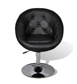 Chaise de bar Noir Similicuir