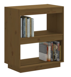 Bibliothèque Marron miel 60x35x71 cm Bois de pin massif