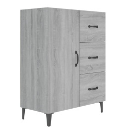 Buffet sonoma gris 69,5x34x90 cm bois d'ingénierie