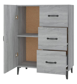 Buffet sonoma gris 69,5x34x90 cm bois d'ingénierie