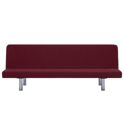 Canapé-lit Rouge bordeaux Polyester