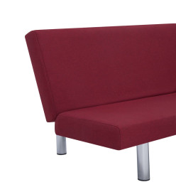 Canapé-lit Rouge bordeaux Polyester