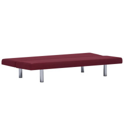 Canapé-lit Rouge bordeaux Polyester