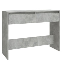 Table console Gris béton 100x35x76,5 cm Aggloméré