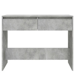 Table console Gris béton 100x35x76,5 cm Aggloméré