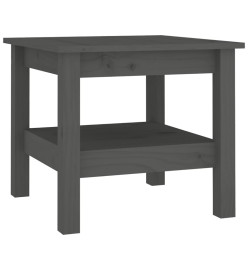 Table basse Gris 45x45x40 cm Bois massif de pin