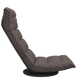 Chaise de sol pivotante Taupe Tissu