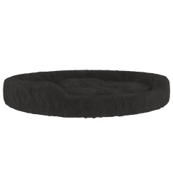 Lit pour chien Noir 90x70x23 cm Peluche