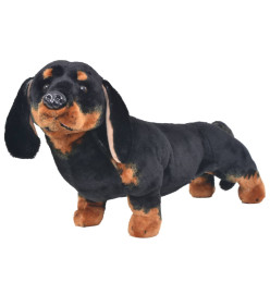 Jouet en peluche Chien de race Dachshund Noir XXL