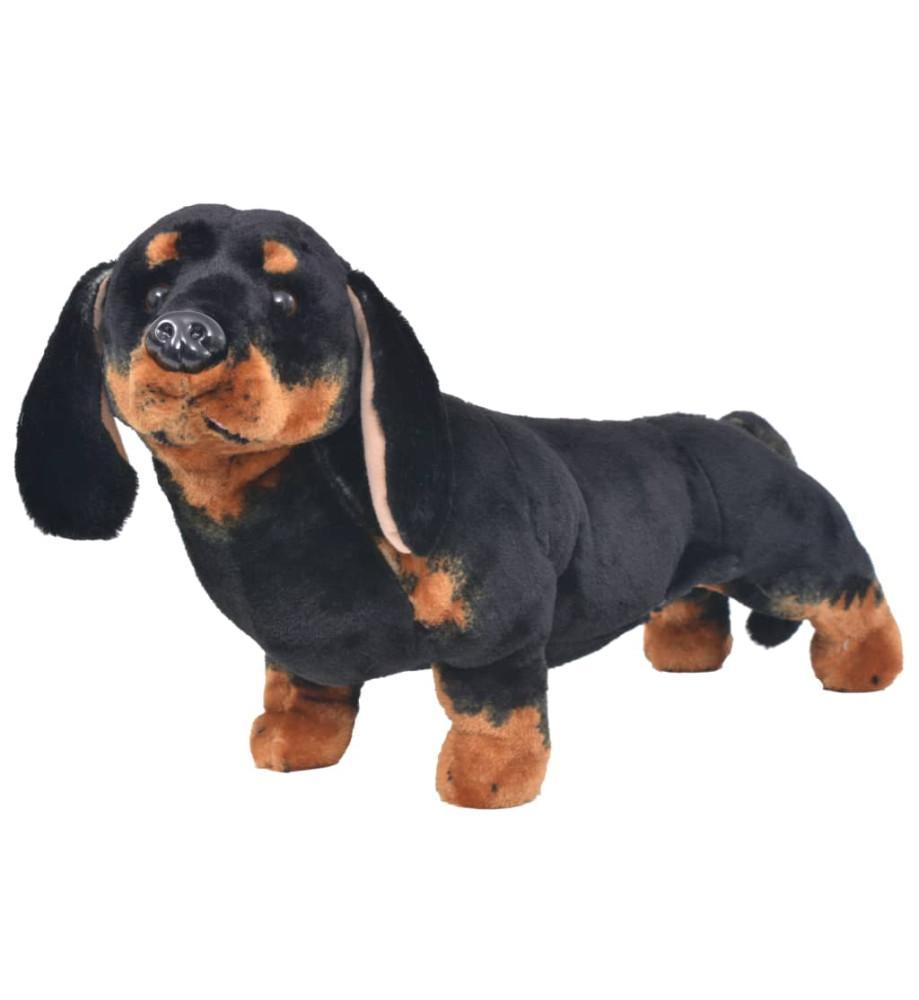 Jouet en peluche Chien de race Dachshund Noir XXL