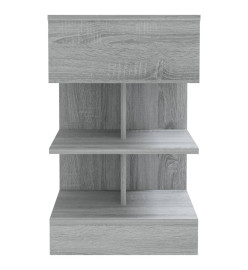 Table de chevet Sonoma gris 40x35x65 cm Bois d'ingénierie