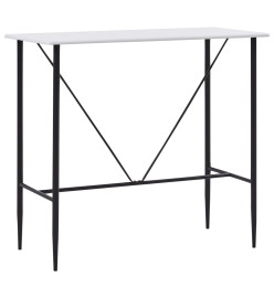 Table de bar Blanc 120 x 60 x 110 cm MDF