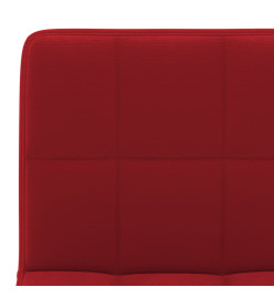 Tabourets de bar lot de 2 rouge bordeaux velours