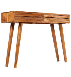 Table console Bois d'acacia avec tiroirs sculptés 118x30x80 cm