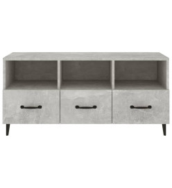 Meuble TV Gris béton 102x35x50 cm Bois d'ingénierie