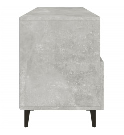 Meuble TV Gris béton 102x35x50 cm Bois d'ingénierie