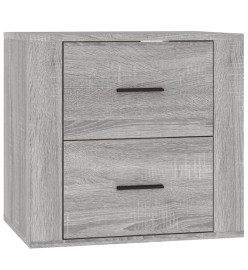 Table de chevet murale Sonoma gris 50x36x47 cm