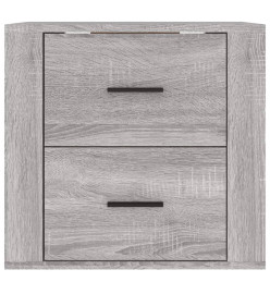 Table de chevet murale Sonoma gris 50x36x47 cm