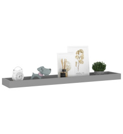 Étagères murales Loggia 4 pcs Gris 80x15x4 cm MDF