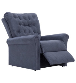 Chaise inclinable Gris Similicuir daim