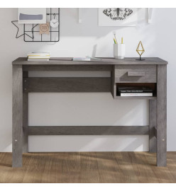 Bureau HAMAR Gris clair 110x40x75 cm Bois massif de pin