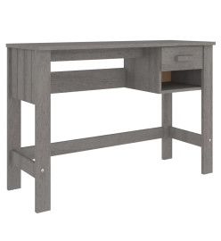 Bureau HAMAR Gris clair 110x40x75 cm Bois massif de pin