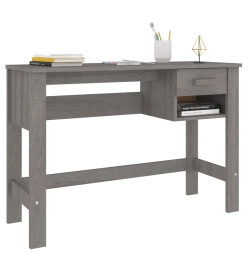 Bureau HAMAR Gris clair 110x40x75 cm Bois massif de pin