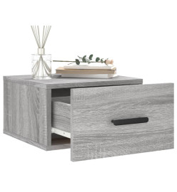 Tables de chevet murales 2 pcs sonoma gris 35x35x20 cm