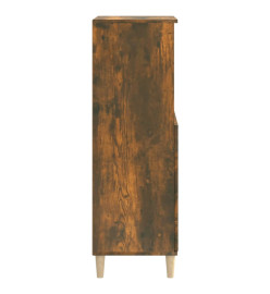 Buffet haut Chêne fumé 60x36x110 cm Bois d'ingénierie