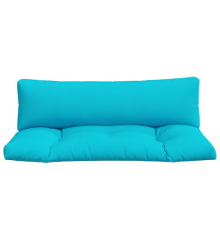 Coussins de palette 2 pcs turquoise tissu Oxford