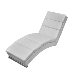 Chaise longue Blanc Similicuir